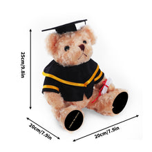 Load image into Gallery viewer, Personalized Graduation Bear with Hat Class of 2025