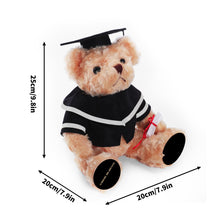 Load image into Gallery viewer, Personalized Graduation Bear with Hat Class of 2025