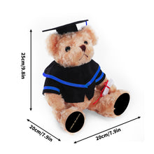 Load image into Gallery viewer, Personalized Graduation Bear with Hat Class of 2025