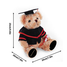 Load image into Gallery viewer, Personalized Graduation Bear with Hat Class of 2025