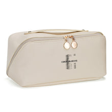 Load image into Gallery viewer, PU Leather Print Large Capacity Cosmetic Bag Makeup Bag