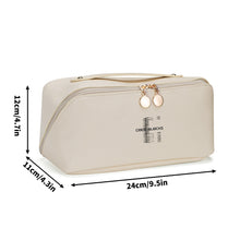 Load image into Gallery viewer, PU Leather Print Large Capacity Cosmetic Bag Makeup Bag