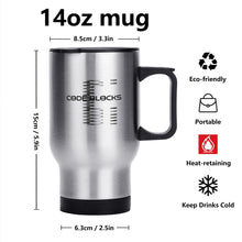 Load image into Gallery viewer, Stainless Steel Travel Coffee Mug (14 oz)