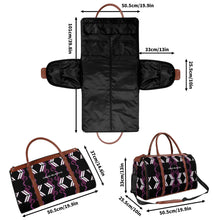 Load image into Gallery viewer, Personalized Leather Duffle Bag Foldable Travel Bag
