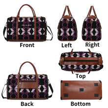 Load image into Gallery viewer, Personalized Leather Duffle Bag Foldable Travel Bag