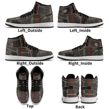 Load image into Gallery viewer, Mens Premium High Top Leather Sneakers