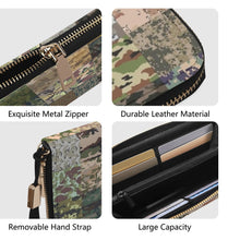 Load image into Gallery viewer, Leather Zipper Wristlet Wallet