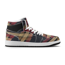 Load image into Gallery viewer, Mens Premium High Top Leather Sneakers