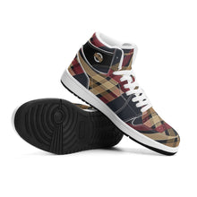 Load image into Gallery viewer, Mens Premium High Top Leather Sneakers