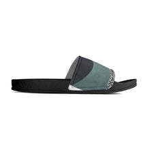 Load image into Gallery viewer, Mens PVC Black and White House Slides Sandals Bathroom Slippers