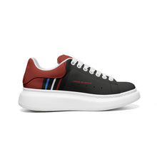 Load image into Gallery viewer, Unisex Non Slip Lace Up Faux Leather Sneakers