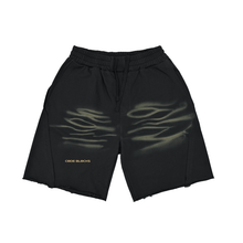 Load image into Gallery viewer, (Dark Green&Black&Coffee)Heavyweight Vintage Washed Tiger Stripes Short Pants - 360 GSM