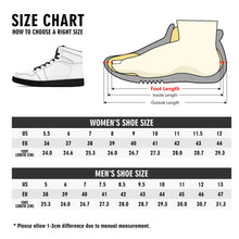 Load image into Gallery viewer, Mens Black High Top Leather Sneakers