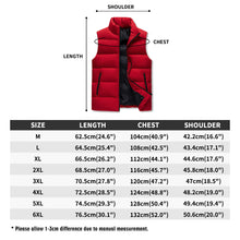 Load image into Gallery viewer, Mens Warm Stand Collar Zip Up Puffer Vest