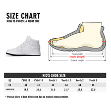Load image into Gallery viewer, Children Premium High Top Leather Sneakers