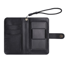 Load image into Gallery viewer, Black Phone Flip Case PU Leather Cover for Most Mobile Phone Models