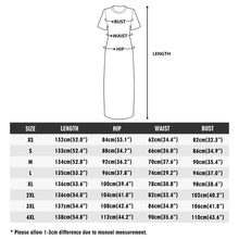Load image into Gallery viewer, Womens Short Sleeve Dress Casual All Over Print Tshirt Long Dresses