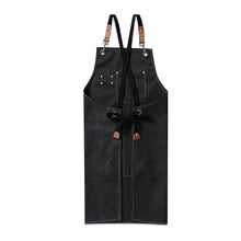 Load image into Gallery viewer, Unisex Canvas Cross Back Chef Aprons Multifunction with Large Pockets