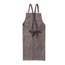 Load image into Gallery viewer, Unisex Canvas Cross Back Chef Aprons Multifunction with Large Pockets
