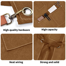 Load image into Gallery viewer, Unisex Canvas Cross Back Chef Aprons Multifunction with Large Pockets