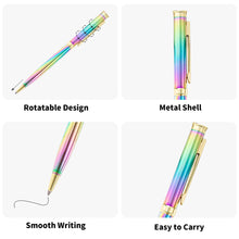 Load image into Gallery viewer, Personalized 6 Pack Rainbow Ballpoint Pen with Engraved Name and Logo