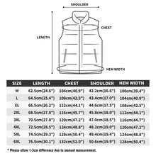 Load image into Gallery viewer, Unisex Lightweight All Over Printing Stand Collar Zip Up Puffer Vest