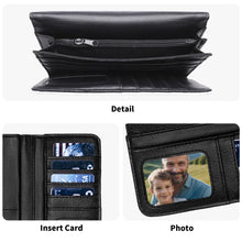 Load image into Gallery viewer, Durable Trifold Leather Clutch Long Wallet For Gift