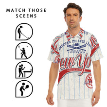 Load image into Gallery viewer, All-Over Print Men's Short Sleeve Polo Shirt With Button Closure