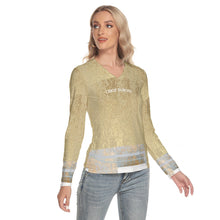 Load image into Gallery viewer, All-Over Print Women's V-Neck Long Sleeves T-Shirt