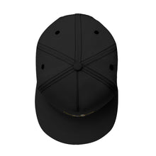 Load image into Gallery viewer, All-Over Print Black Buckle Flat-Brim Baseball Cap With Box