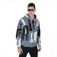 Load image into Gallery viewer, All-Over Print Zip Up Hoodie With Pocket