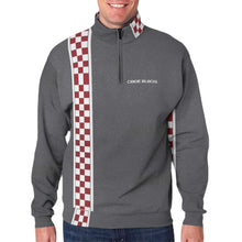 Load image into Gallery viewer, All-Over Print Men's Hidden Half-Zip Placket Hoodie