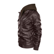Load image into Gallery viewer, Men's Zip Leather Jacket |DTF