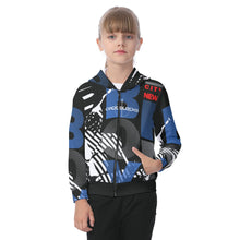 Load image into Gallery viewer, All-Over Print Kid's Zip-up Hoodie With Patch Pocket