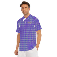 Load image into Gallery viewer, All-Over Print Men's Short Sleeve Polo Shirt With Button Closure