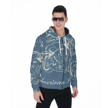Load image into Gallery viewer, All-Over Print Zip Up Hoodie With Pocket