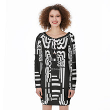 Load image into Gallery viewer, All-Over Print Women's Lace-Up Sweatshirt