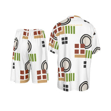 Load image into Gallery viewer, All-Over Print Men's Imitation Silk Shirt Suit