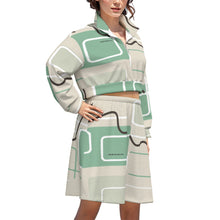Load image into Gallery viewer, All-Over Print Women's Cropped And Skirt Set