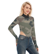 Load image into Gallery viewer, All-Over Print Women's Turtleneck Long Sleeve Jumpsuits