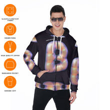 Load image into Gallery viewer, All-Over Print Zip Up Hoodie With Pocket