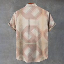 Load image into Gallery viewer, All-Over Print Men's Stand Collar Shirt|110GSM Imitation Flax