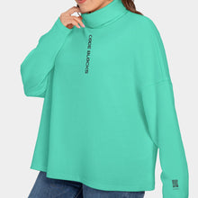 Load image into Gallery viewer, All-Over Print Women's Turtleneck Imitation Knitted Sweater (Plus Size)