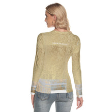 Load image into Gallery viewer, All-Over Print Women's V-Neck Long Sleeves T-Shirt