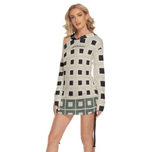 Load image into Gallery viewer, All-Over Print Women's One-shoulder Dress With Waist Shirring