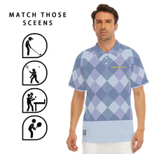 Load image into Gallery viewer, All-Over Print Men's Short Sleeve Polo Shirt With Button Closure