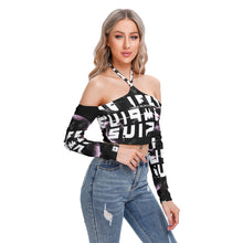 Load image into Gallery viewer, All-Over Print Women's Halter Lace-up Top