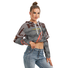 Load image into Gallery viewer, All-Over Print Women's Heavy Fleece Hoodie With Hollow Out Sleeve