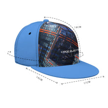 Load image into Gallery viewer, All-Over Print Black Buckle Flat-Brim Baseball Cap With Box