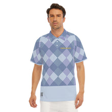 Load image into Gallery viewer, All-Over Print Men's Short Sleeve Polo Shirt With Button Closure